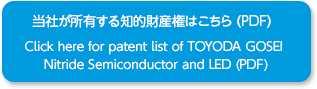 当社が所有する知的財産権はこちら（PDF） / Click here for patent list of TOYODA GOSEI</p><br /><br /><br /><br />
<p><br /><br /><br /><br />
Nitride Semiconductor and LED (PDF)